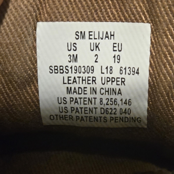 Stride Rite Brown and Orange Baby Walker Shoes - Picture 7 of 7